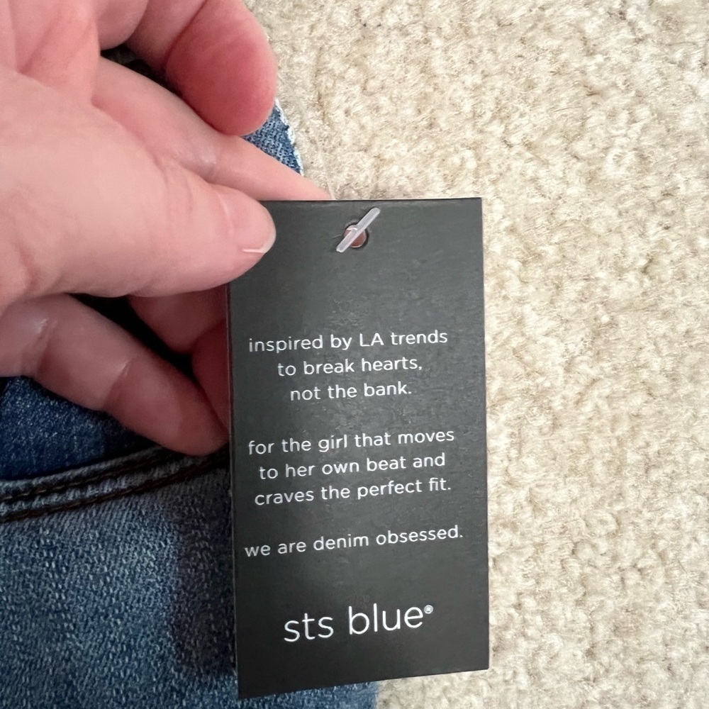 New‎ NWT STS BLUE jeans 30 Emma ankle skinny mid - Picture 7 of 14